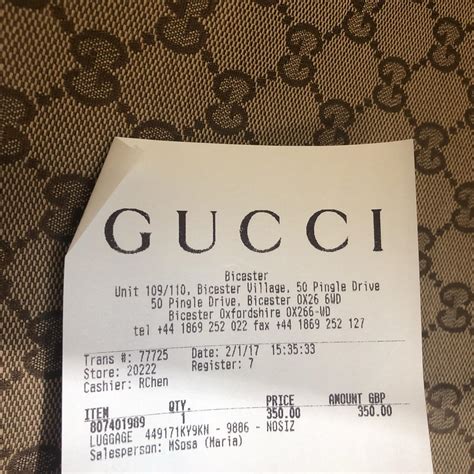 fake gucci receipt generator|real gucci receipt.